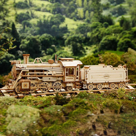 Prime Steam Tren Express - Rompecabezas 3D - Maqueta de Madera Rolife