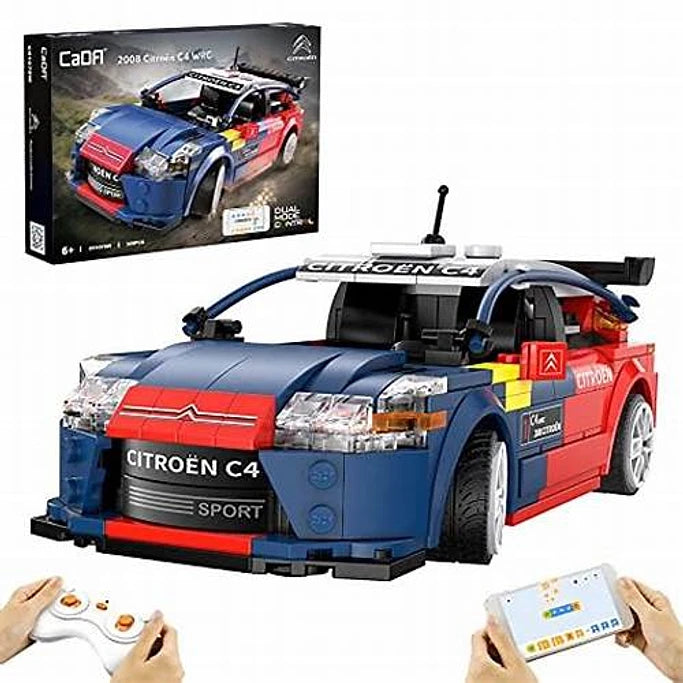 Citroën C4 WRC (2008) Armable a Control Remoto - Set de Bloques 1:20 (CaDA)