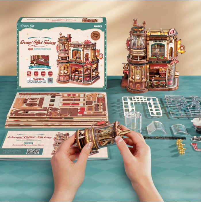 Caja Musical 3D Dream Coffee Factory (EAB02)