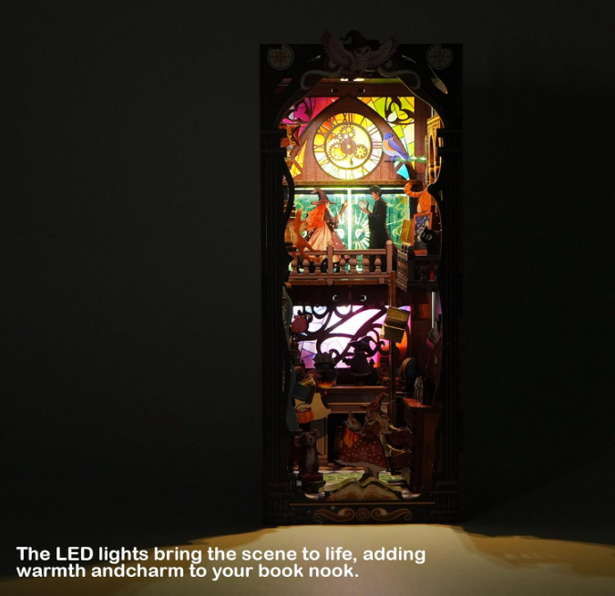 Book Nook Poder Mágico Místico - Diorama de Ritual con Luz LED (Questtoy)