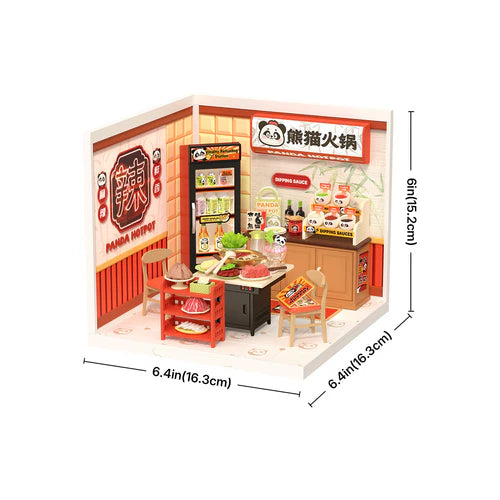 Kit Armable Miniatura Rolife Panda Hot Pot DW020