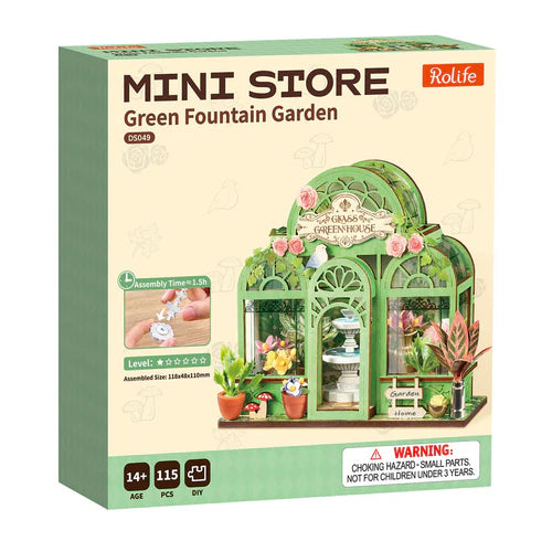Kit Armable Miniatura Rolife Green Fountain Garden DS049