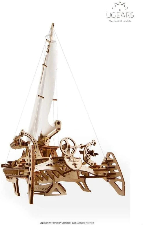 Ugears Trimarán Merihobus | Velero Mecánico 3D de Madera