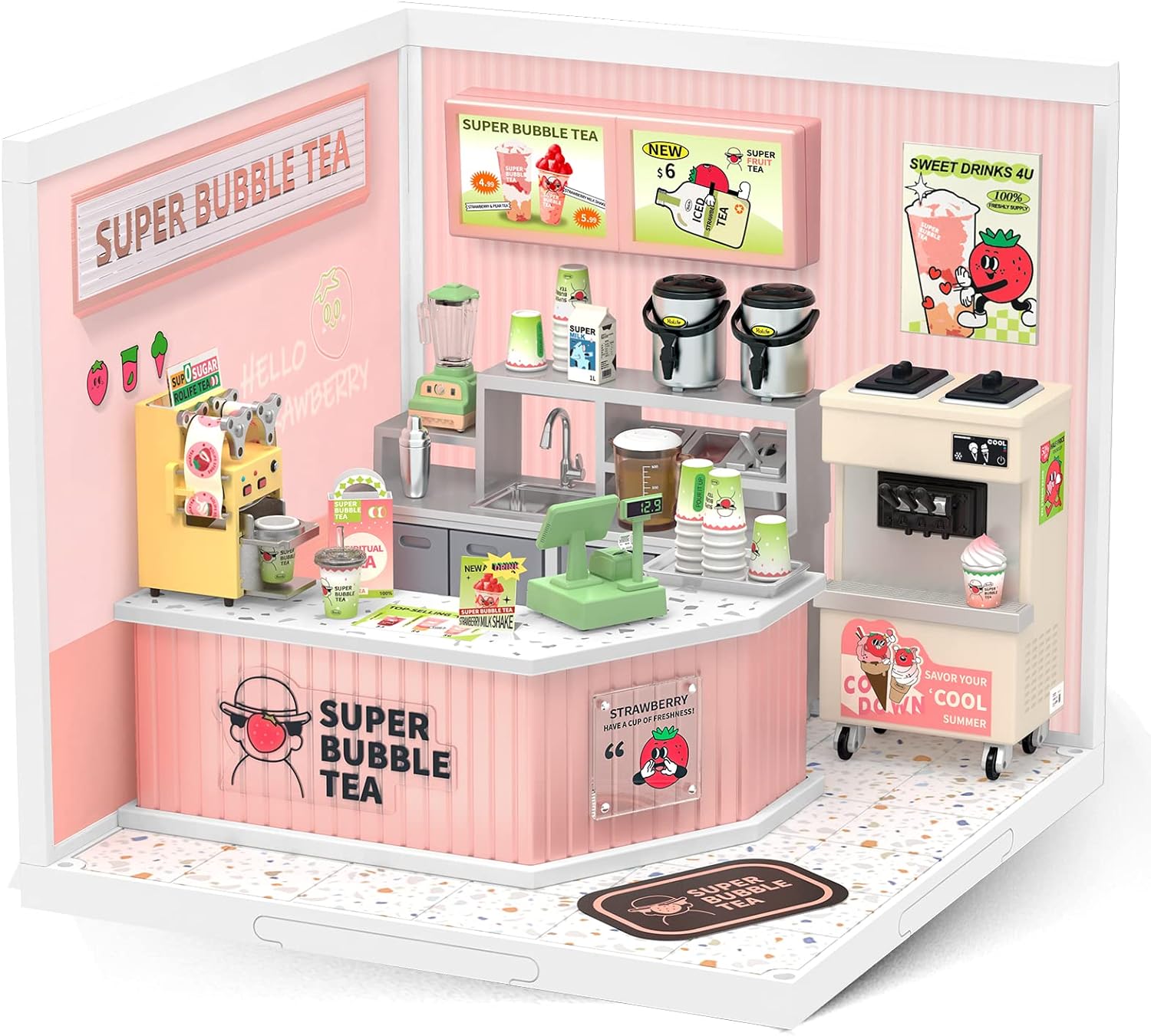 Casa en Miniatura para Armar - Super Creator Double Joy Bubble Tea DW006