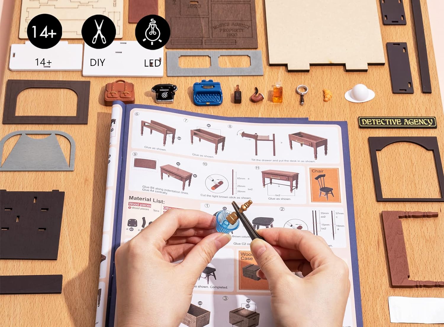 Agencia de Detective Mose - Casitas Miniatura Armable Robotime