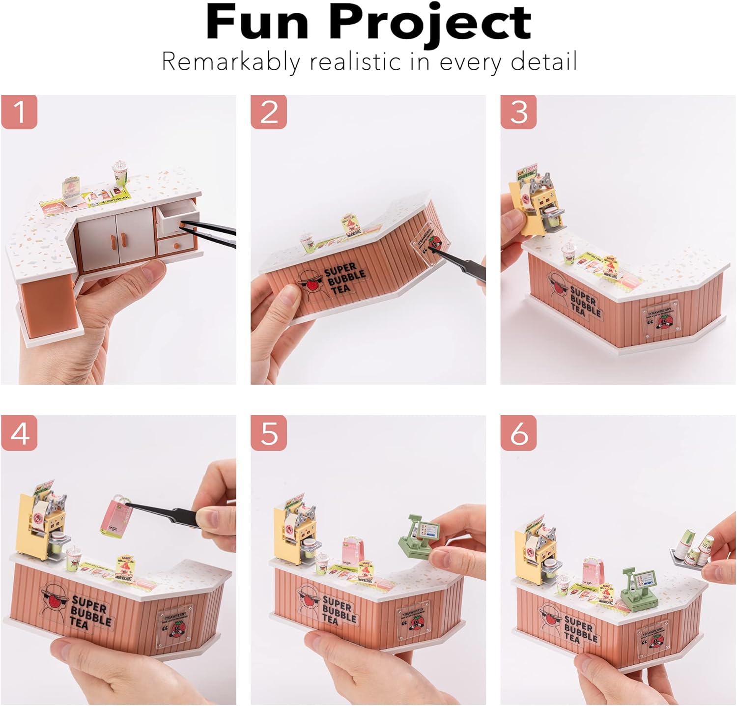 Casa en Miniatura para Armar - Super Creator Double Joy Bubble Tea DW006