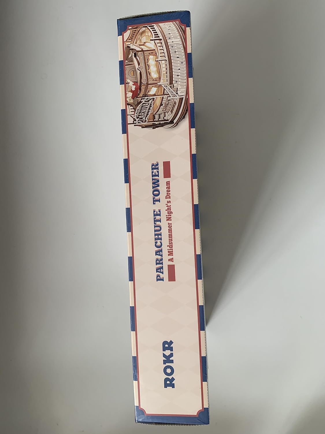 Kit de Construcción Torre de Paracaídas ROKR – Puzzle Mecánico 3D con Luces LED