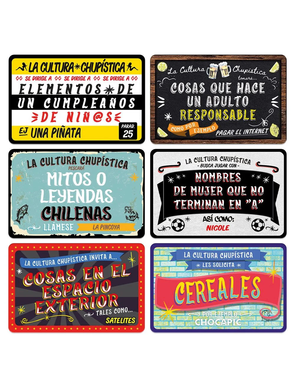 LA CULTURA CHUPÍSTICA de Pásalo Chancho - Juego de Cartas Chileno para Prender la Previa