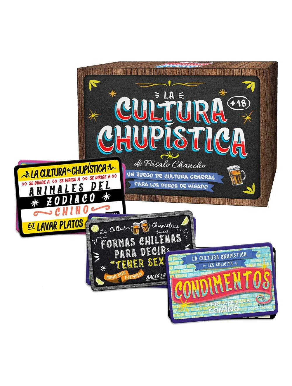 LA CULTURA CHUPÍSTICA de Pásalo Chancho - Juego de Cartas Chileno para Prender la Previa