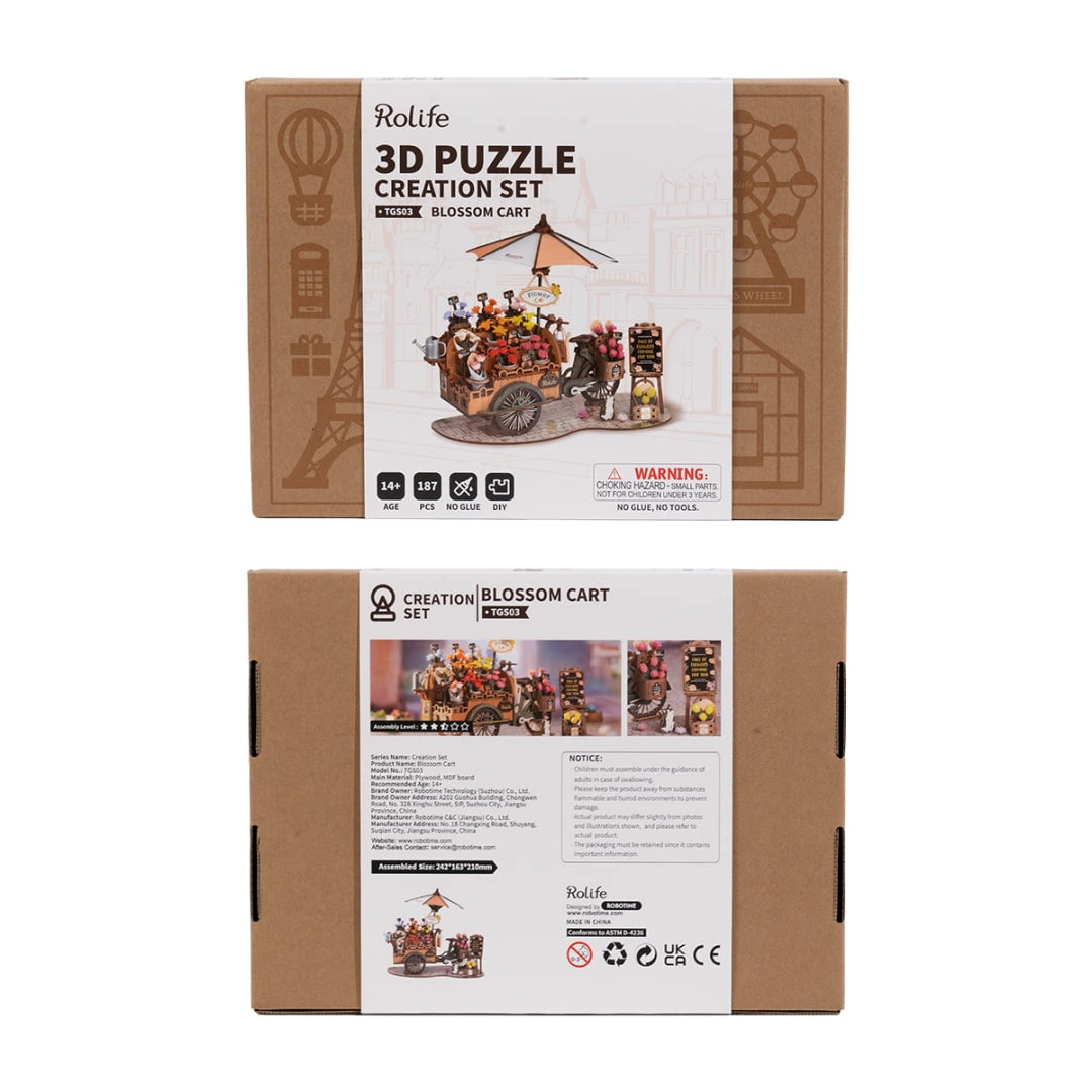 Puzzle 3D Blossom Cart (TGS03)