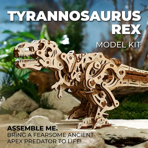 Ugears Tyrannosaurus Rex | Dinosaurio Mecánico 3D de Madera
