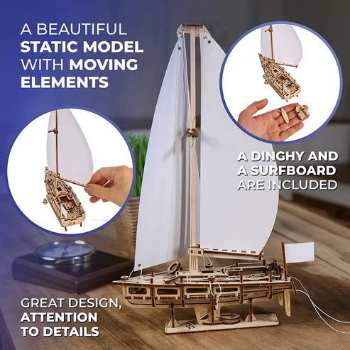 Ugears Ocean Beauty Yacht | Velero 3D de Madera