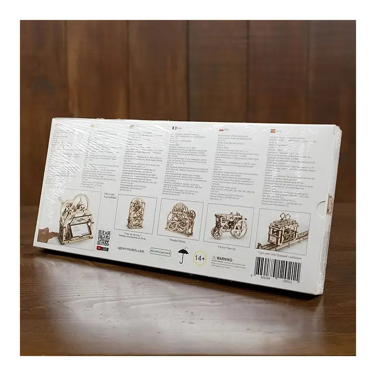 Ugears Caja Mecánica de Madera | Puzzle 3D con Apertura Mecánica