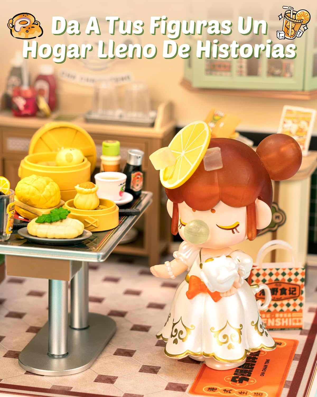 ROLIFE Super Creator: Hong Kong Bites Café (DW021) - Maqueta Modular DIY con Luces LED