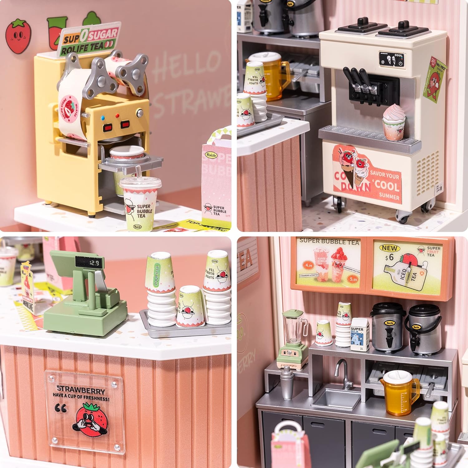 Casa en Miniatura para Armar - Super Creator Double Joy Bubble Tea DW006