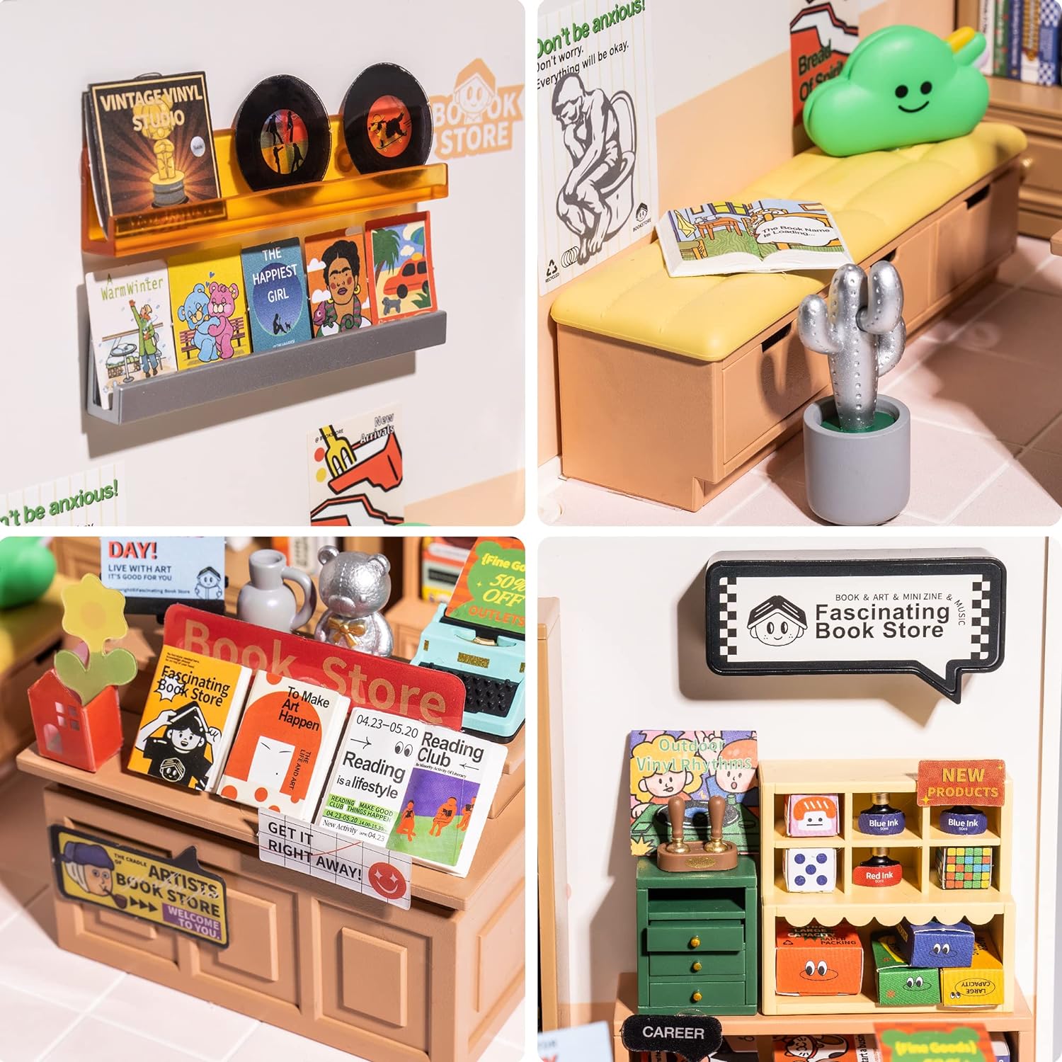 Casa en Miniatura para Armar - Super Creator Fascinating Book Store DW004