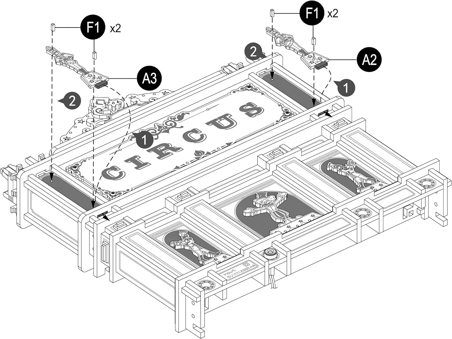 ROKR Pinball Flipper Maquetas para Construir Adultos-Puzzle 3D