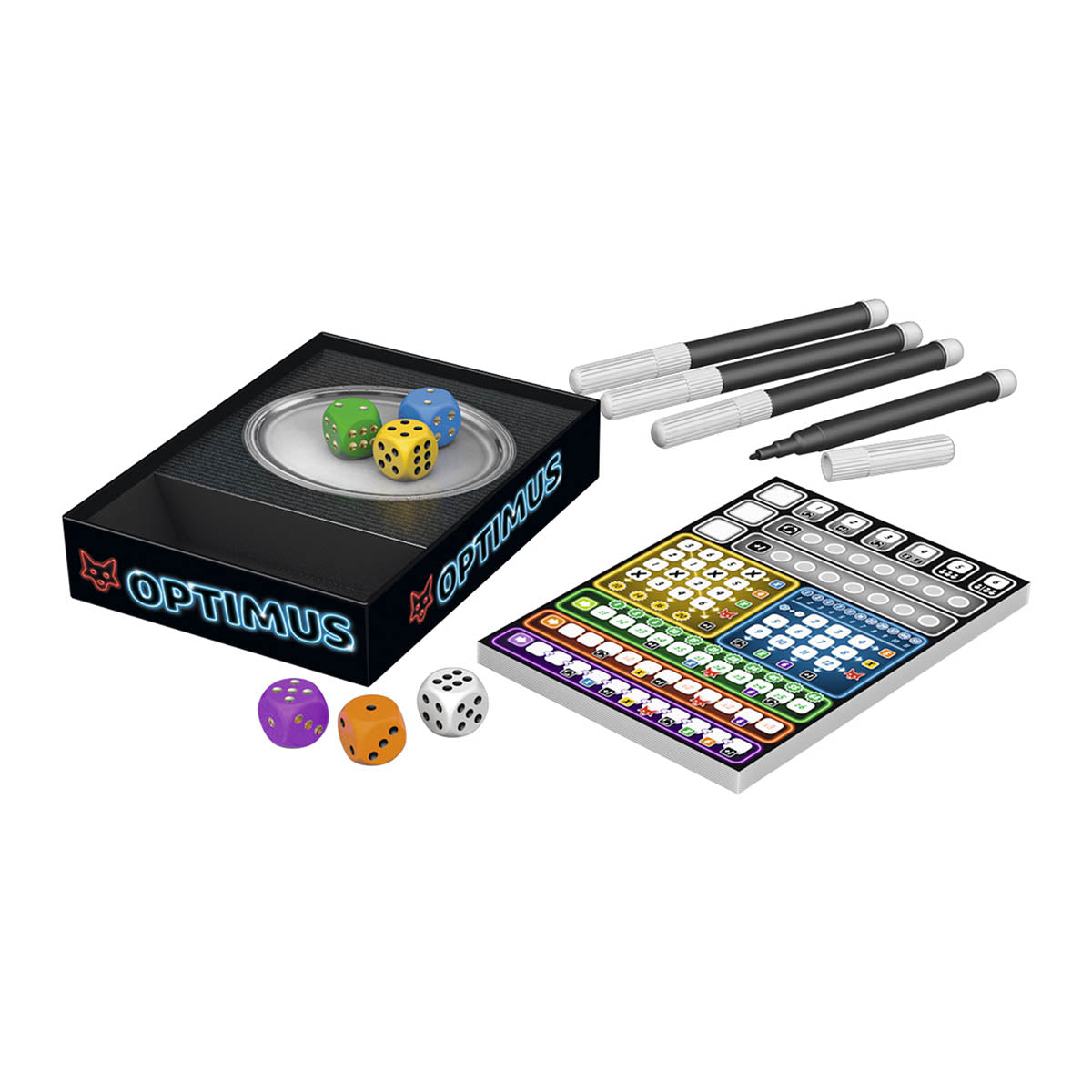 Optimus - Ingenioso Juego de Dados Roll & Write