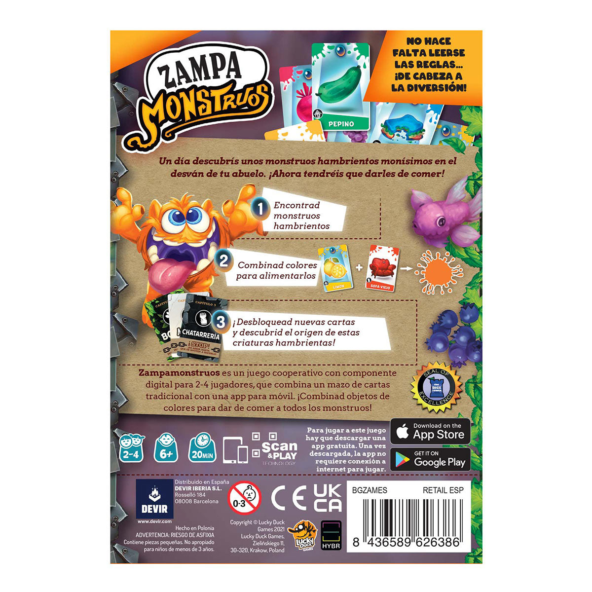 ZAMPA MONSTRUOS: ¡El Banquete de Colores más Divertido!