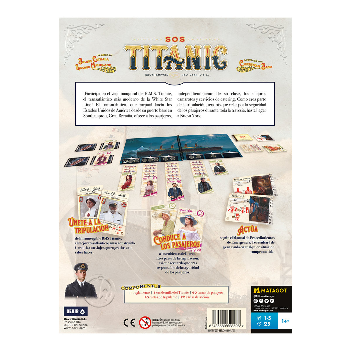 SOS Titanic - Juego de Mesa Cooperativo y en Solitario (Devir)