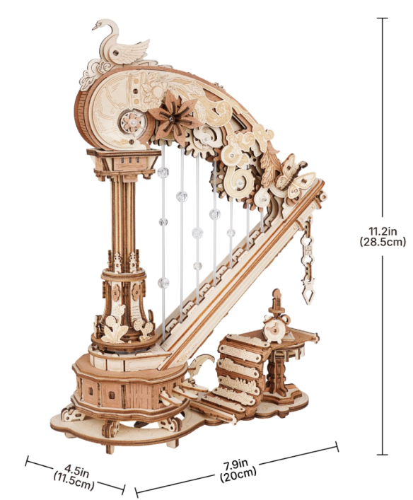 Caja Musical 3D Magic Harp (AMK71)