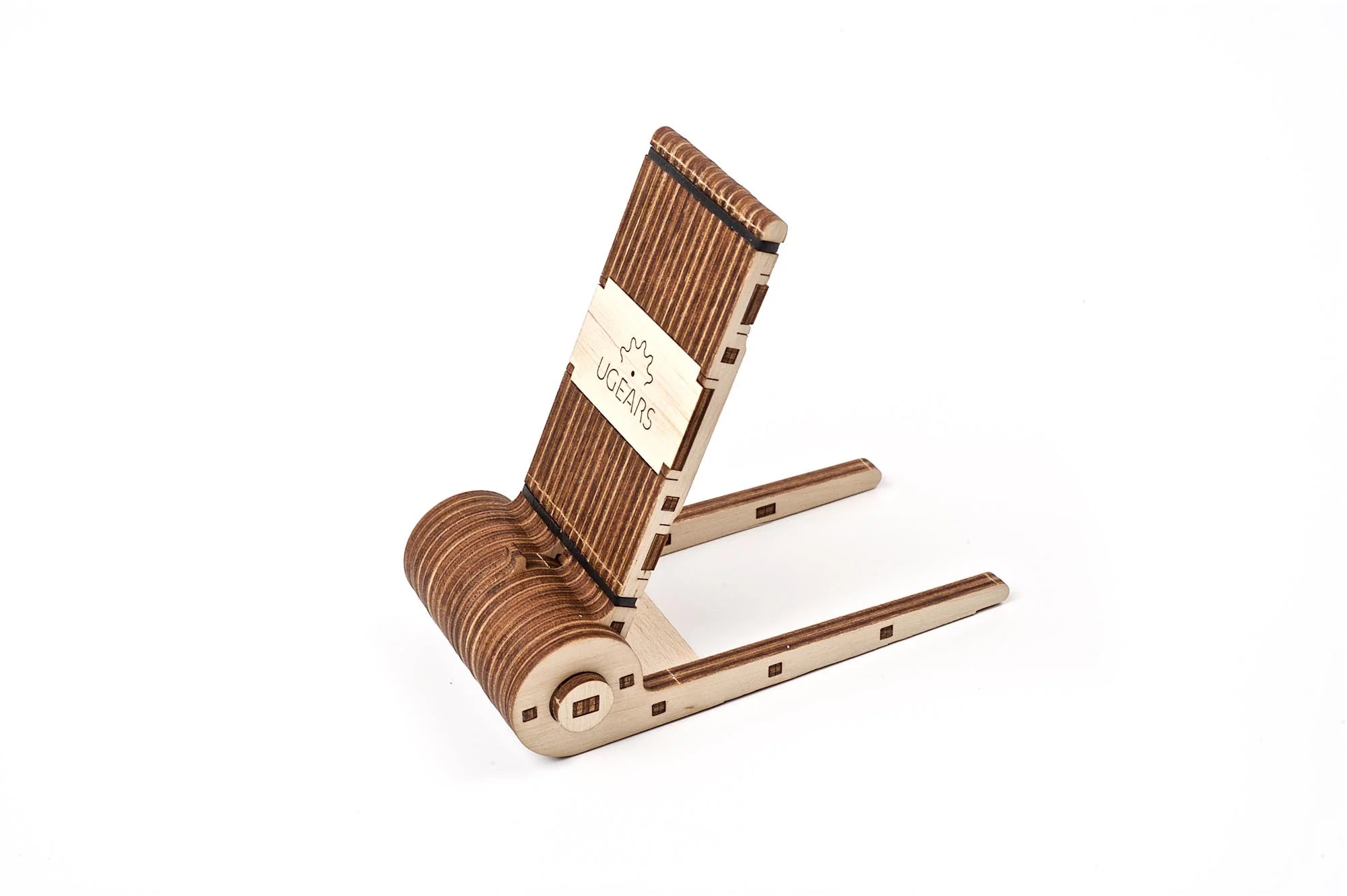Ugears Porta Celular Plegable | Soporte 3D de Madera