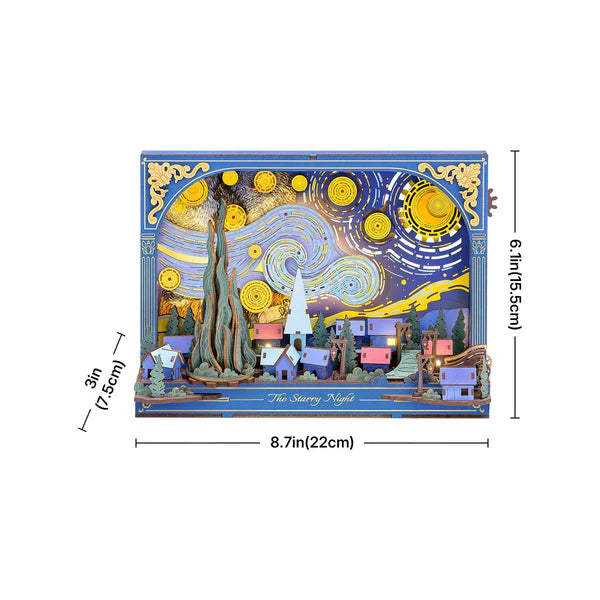 Arte Mural 3D The Starry Night (TH003)