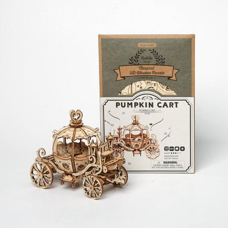 Pumpkin Cart - Rompecabezas 3D - Maqueta de Madera Rolife