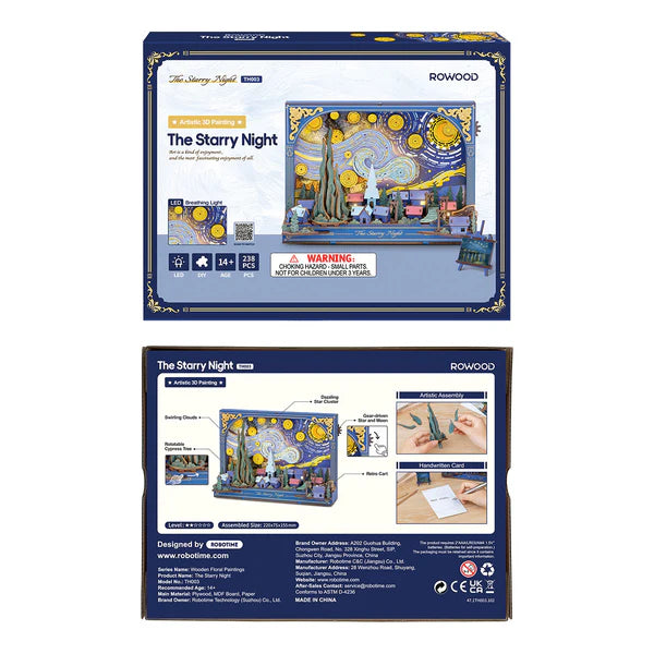 Arte Mural 3D The Starry Night (TH003)