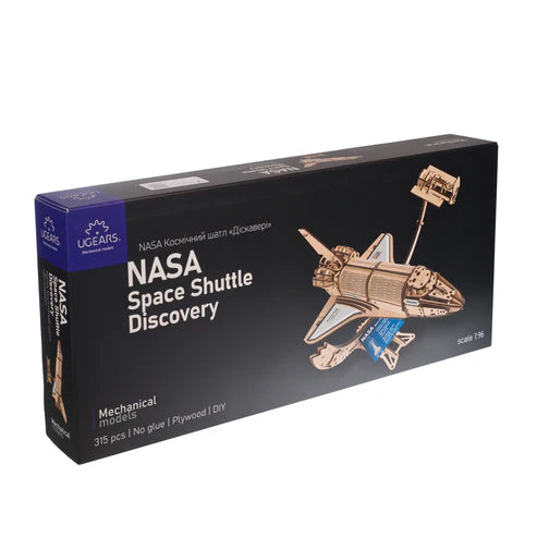 UGEARS Transbordador Espacial Discovery de la NASA - Puzzle 3D de Tensegridad