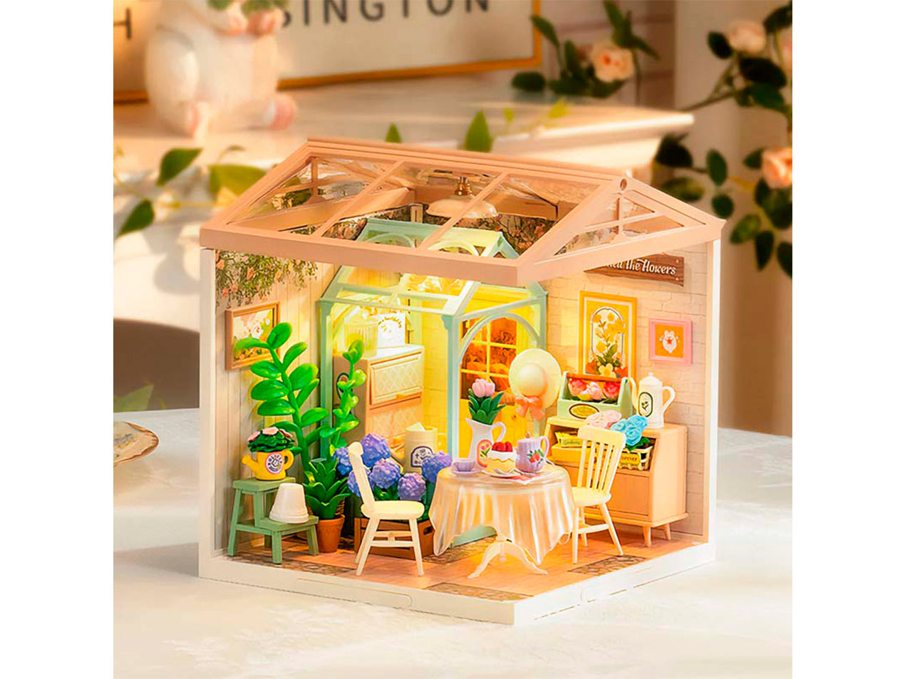 Miniatura DIY "Blooming Tea Garden" - Casa de Té para Armar (Robotime)