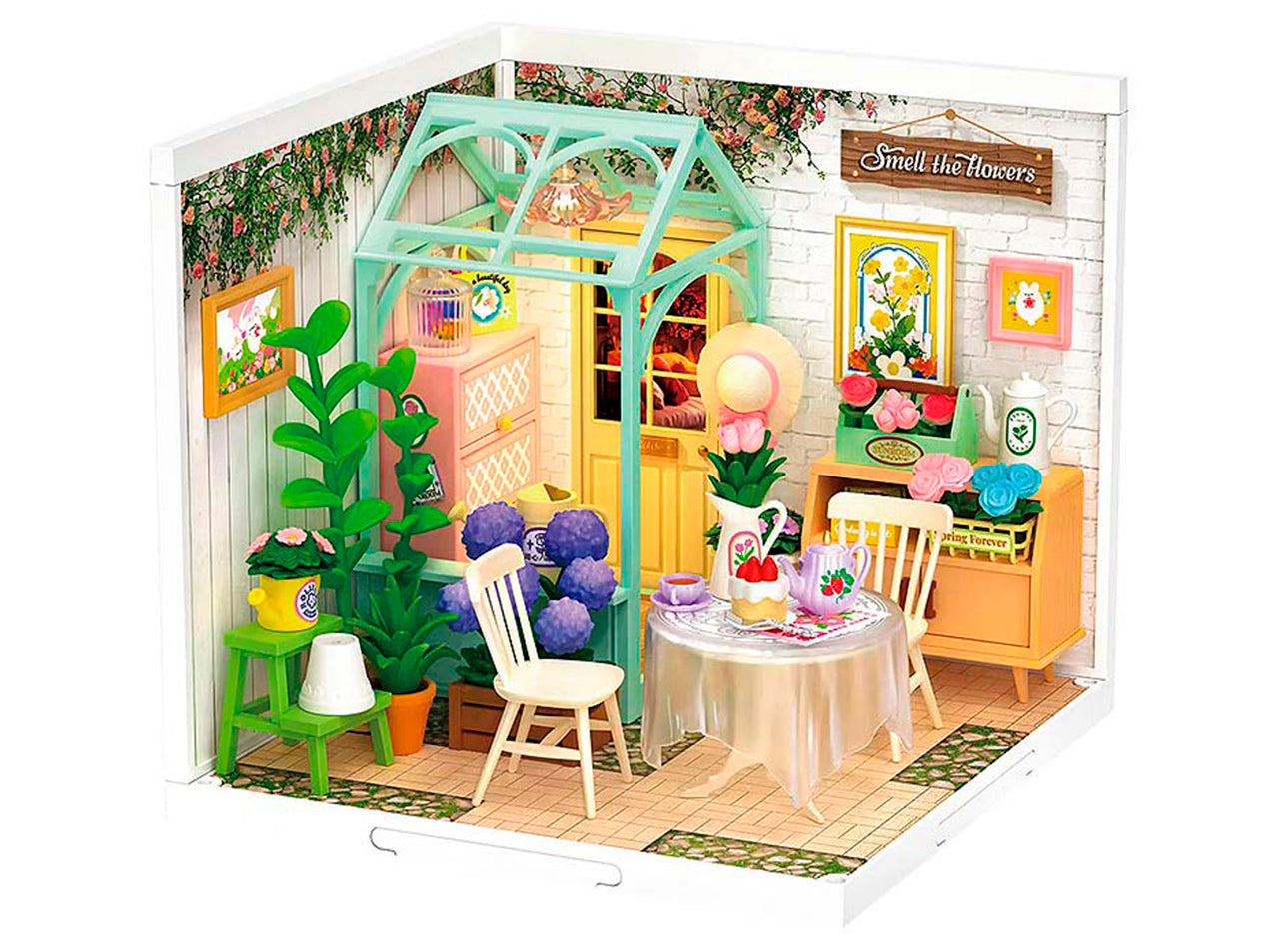 Miniatura DIY "Blooming Tea Garden" - Casa de Té para Armar (Robotime)