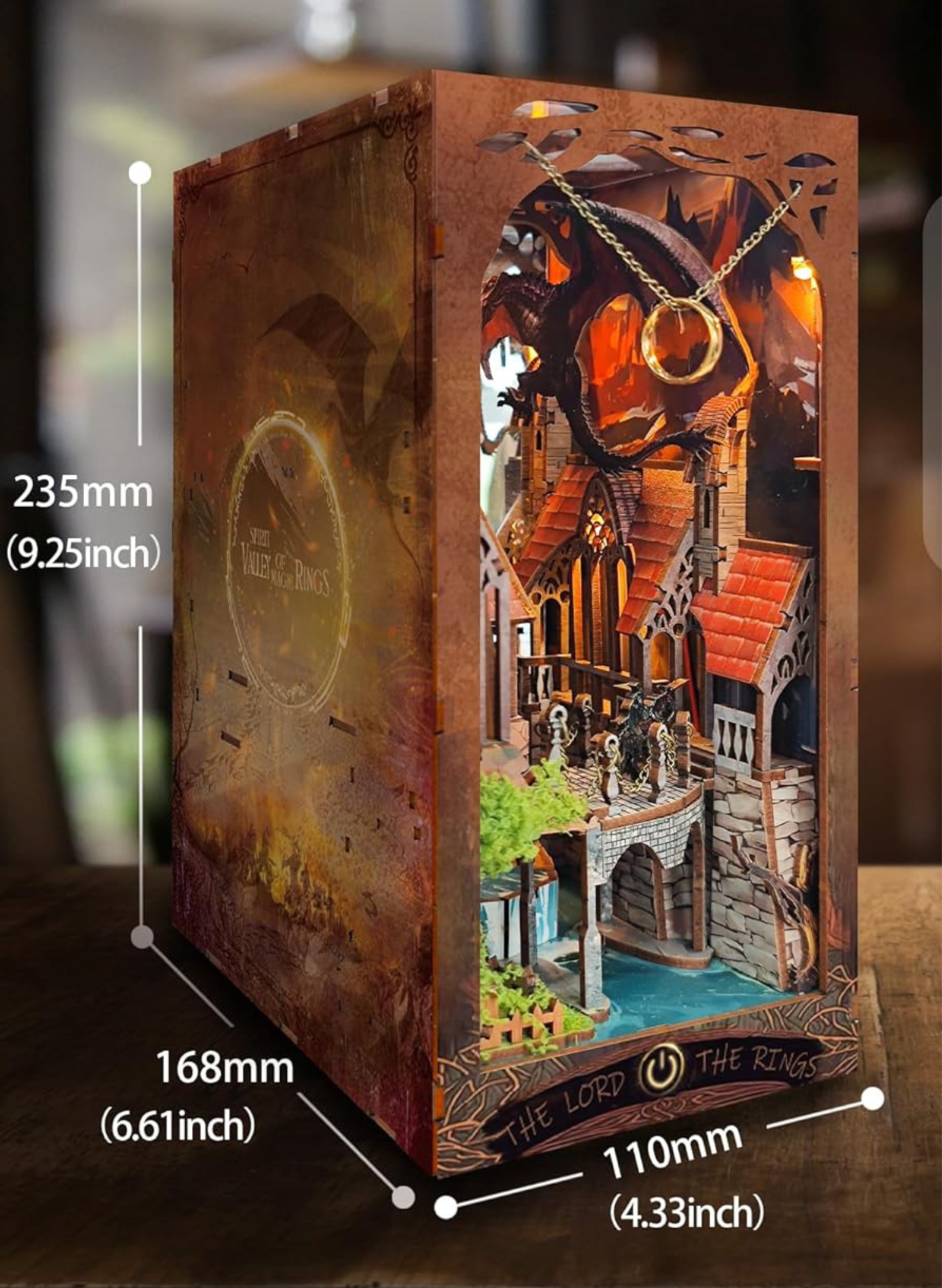 Separador de Libros - El valle de los Anillos - tematica de "El Señor de los Anillos".