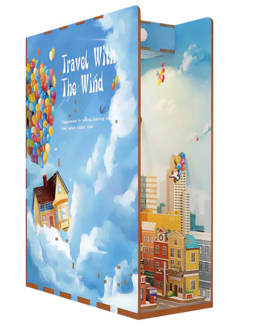 Up Travel With The Wind - Separador de Libros - Maqueta Tonecheer