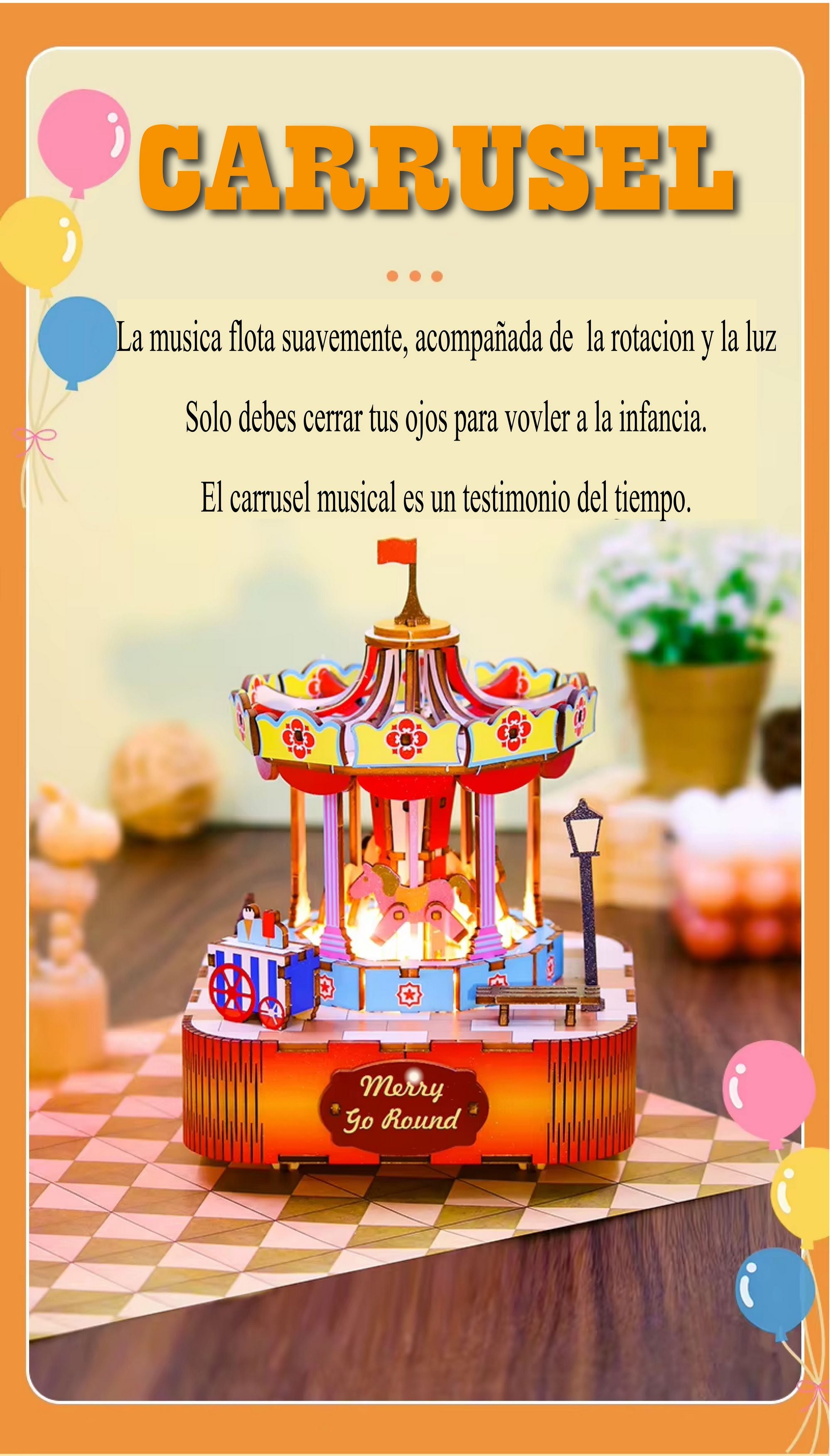 Carrusel musical - Luz, movimiento y sonido