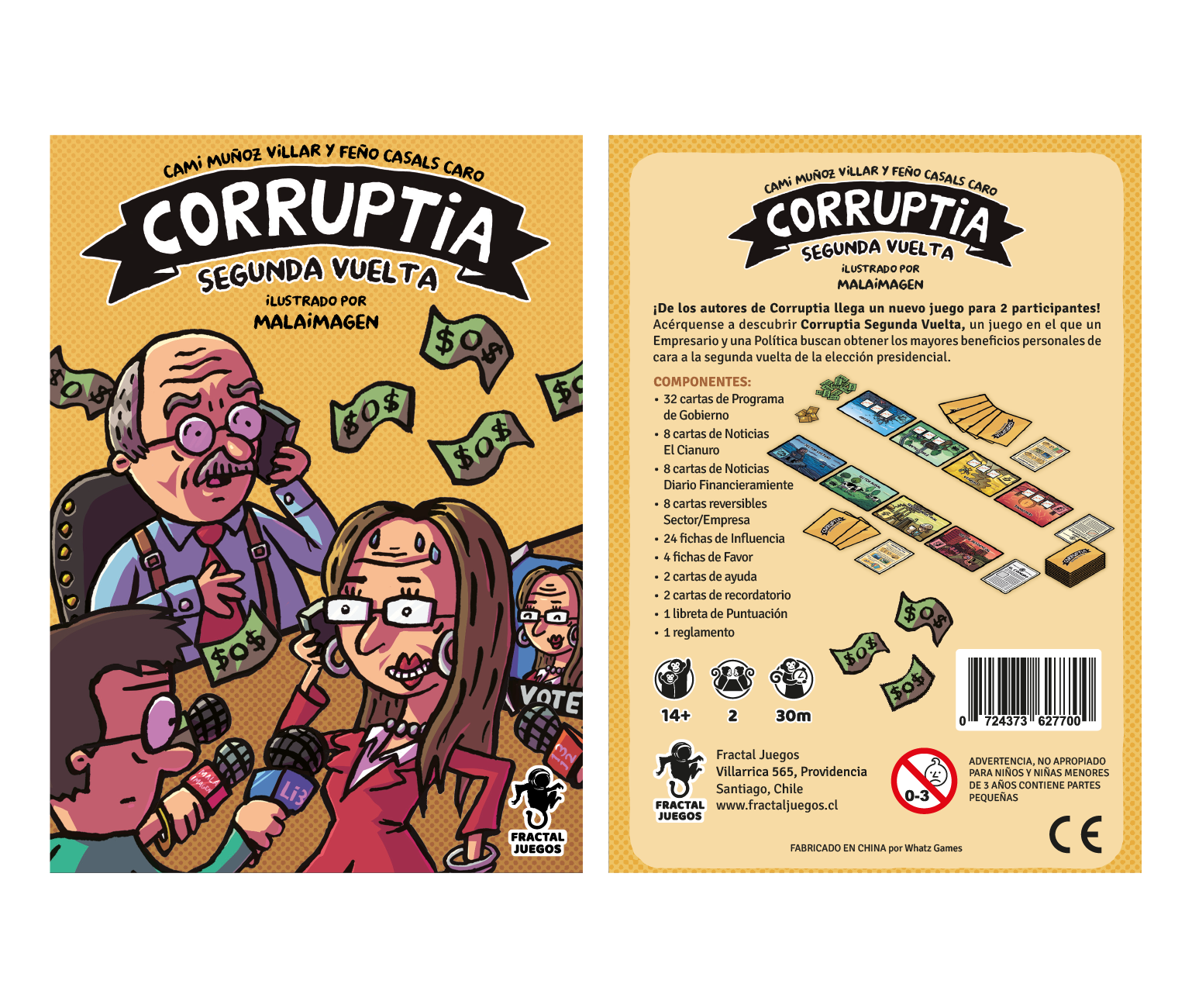 Corruptia: Segunda Vuelta - Juego de Mesa