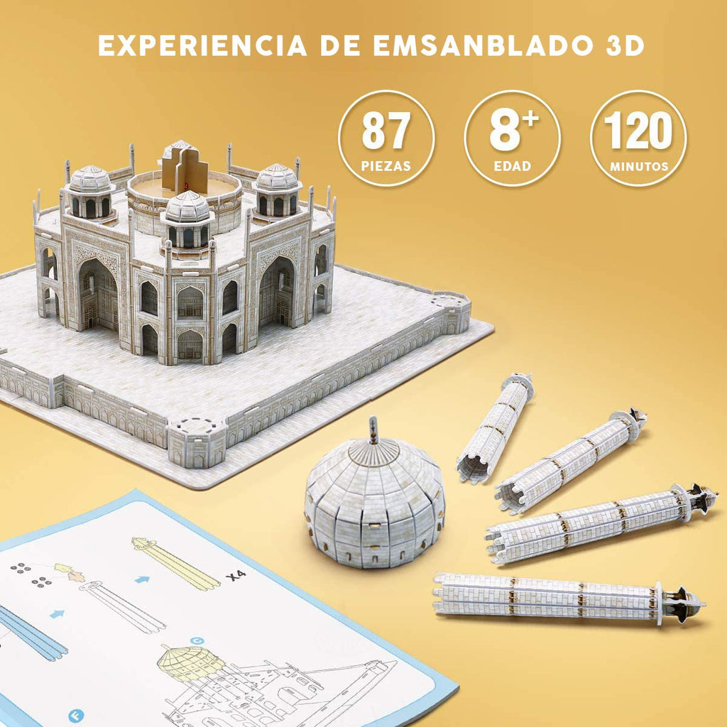 Natgeo Palacio Taj Mahal India Rompecabezas 3D Cubicfun