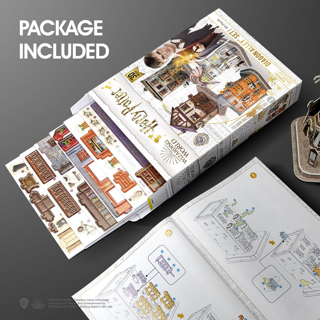 Harry Potter Diagon Alley Rompecabezas 3D Cubicfun Puzzle 3D