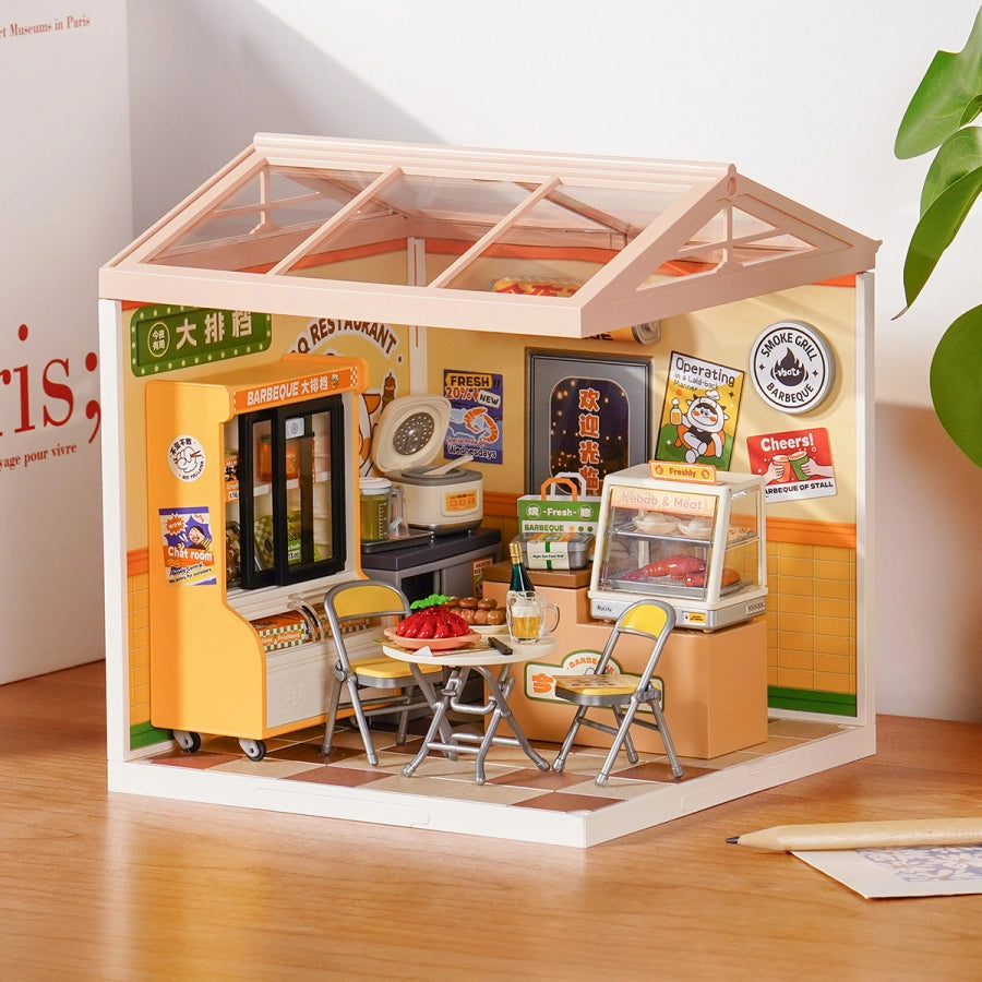 ROLIFE Super Creator: Night Out Food Stall (DW022) - Maqueta Modular DIY con Luces LED