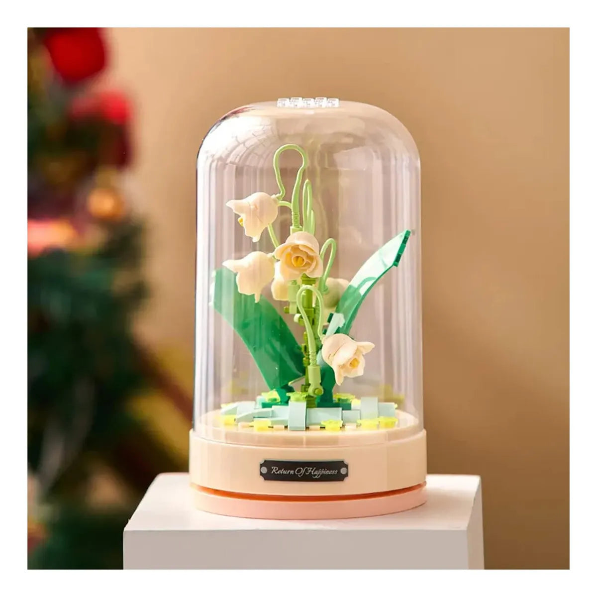 Lirio del Valle Eterno - Kit de Flores de Bloques DIY bajo Cúpula (Meest)