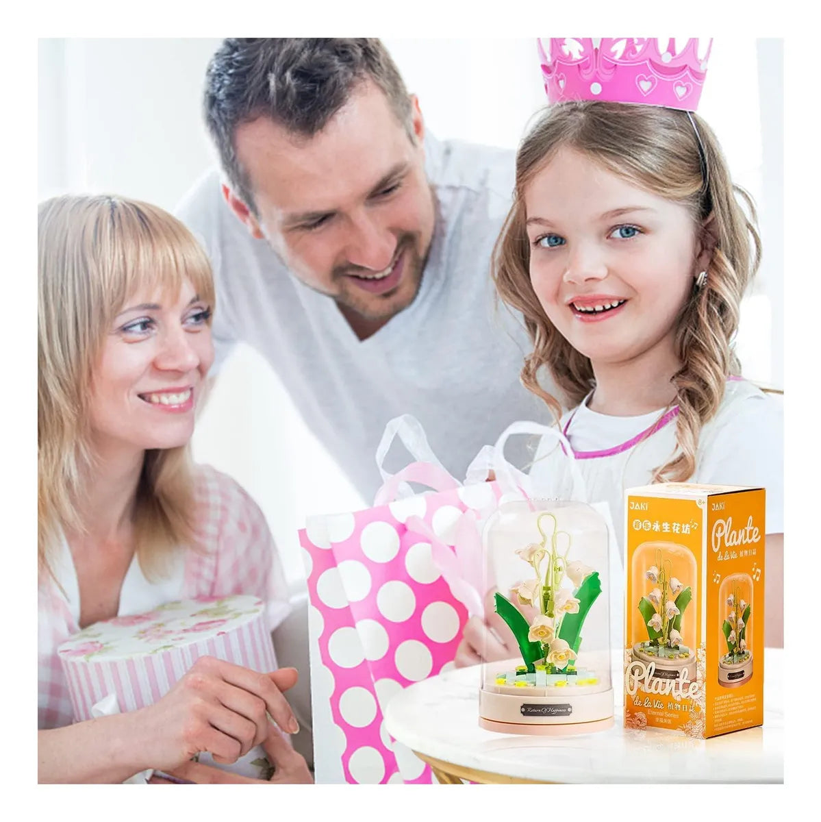 Lirio del Valle Eterno - Kit de Flores de Bloques DIY bajo Cúpula (Meest)