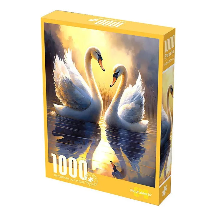 PUZZLE DE CISNES: Elegancia y Desafío en 1000 Piezas