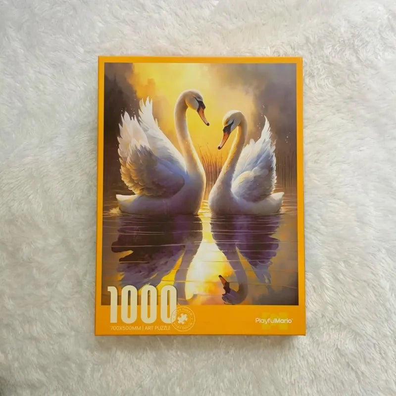 PUZZLE DE CISNES: Elegancia y Desafío en 1000 Piezas