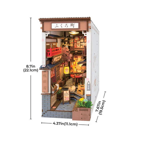 Booknook 3D "Sakura Wine Alley" - Callejón Japonés para Armar (Robotime)