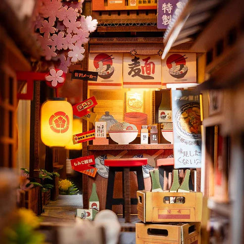 Booknook 3D "Sakura Wine Alley" - Callejón Japonés para Armar (Robotime)