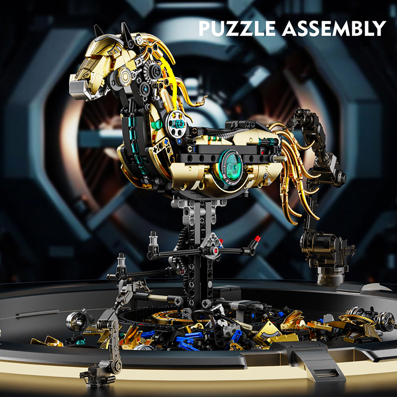 Caballo Mecánico MOC - Set de Bloques de Construcción Robótico (MJ 13088)