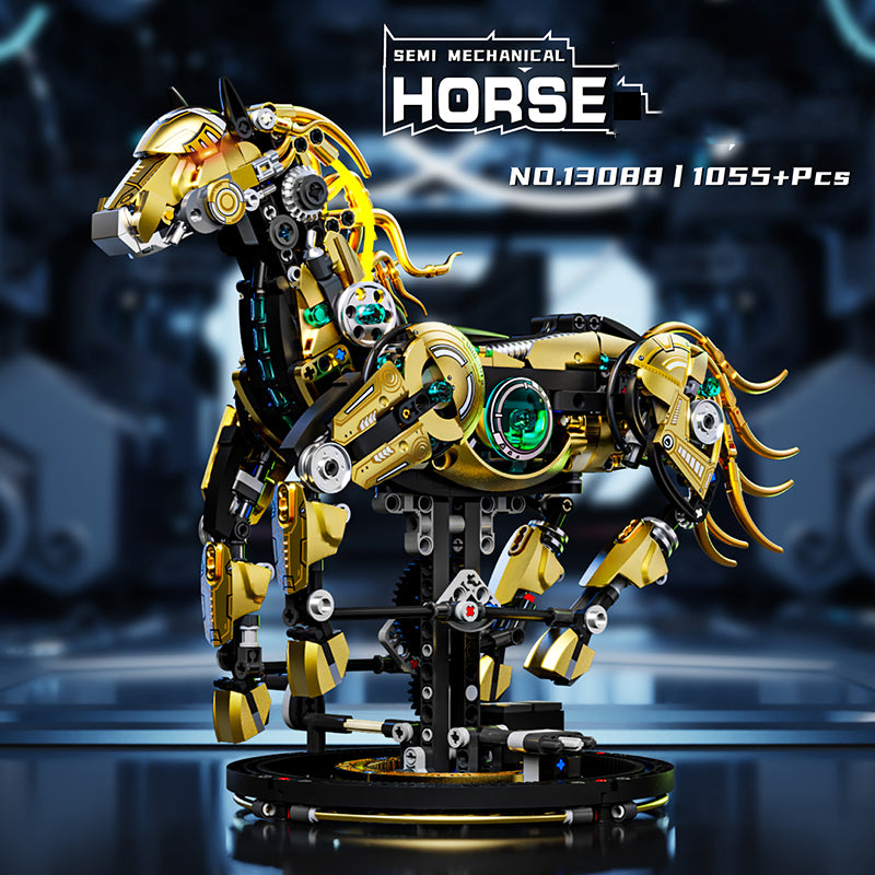 Caballo Mecánico MOC - Set de Bloques de Construcción Robótico (MJ 13088)