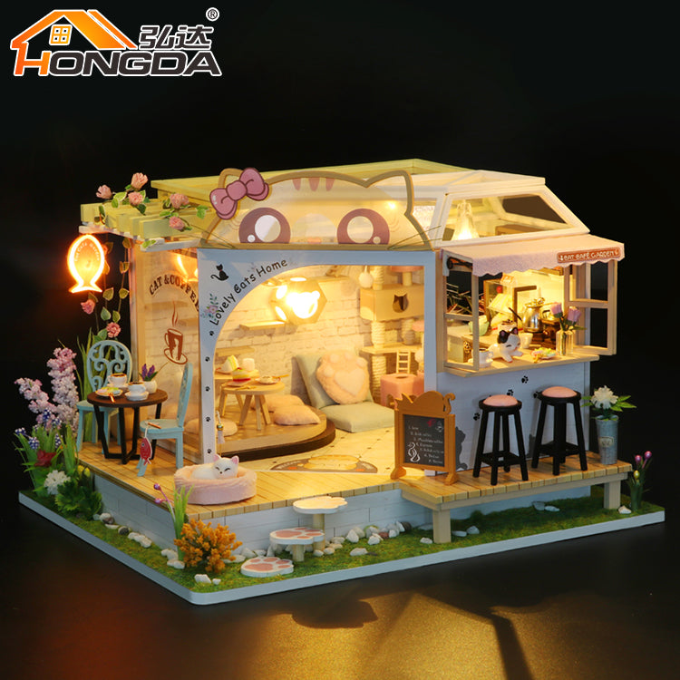 Cafeteria de gatitos Armable - Cat Cafe Garden - M2111