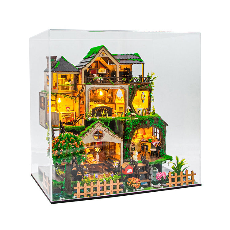 Casa de Muñecas Bosque de Cuento de Hadas - Fairy Tale Forest Diorama XL con Luz (Hongda L2501)