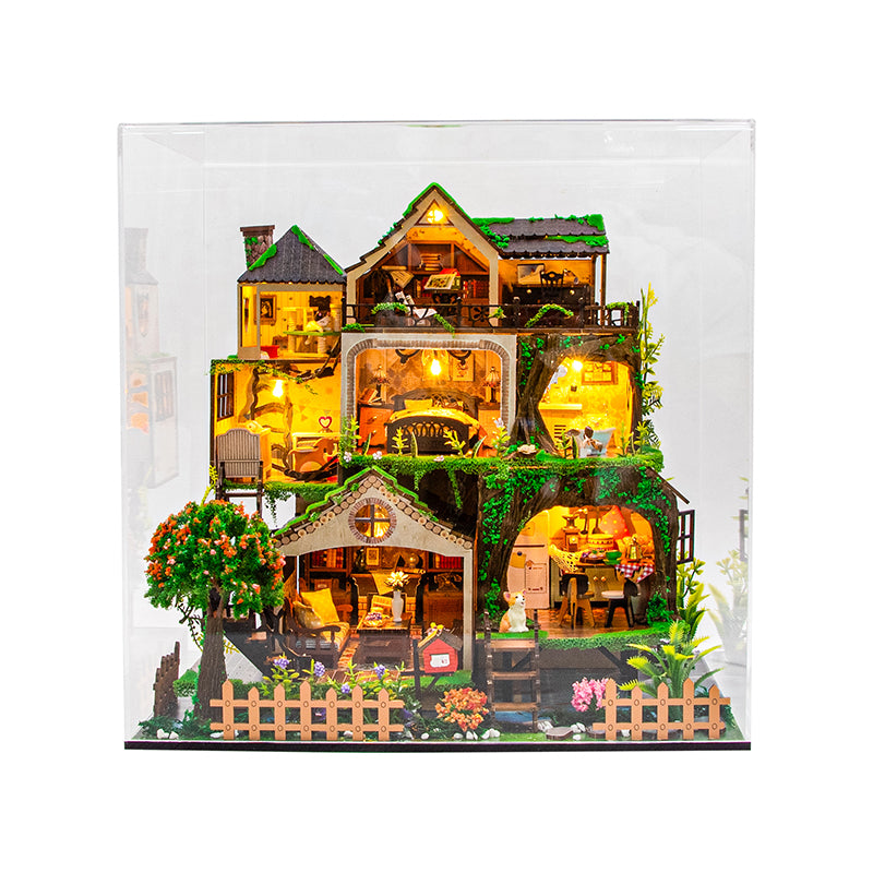 Casa de Muñecas Bosque de Cuento de Hadas - Fairy Tale Forest Diorama XL con Luz (Hongda L2501)